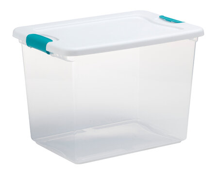 Clear tote isolated on white bkg
