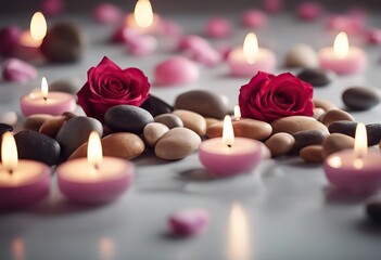 Valentine's Day background celebration light stones spcomposition Beautiful