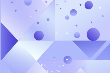 Periwinkle abstract core background with dots, rhombuses, and circles