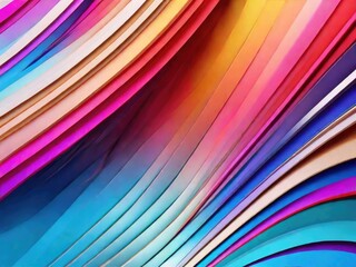 Vivid Symphony: Singular Intricate Flows of Colors an Abstract Wallpaper background a Kaleidoscope of Hues Against a Mesmerizing Colorful Backdrop