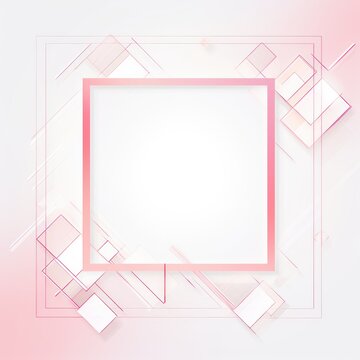 Pink simple clean geometric frame
