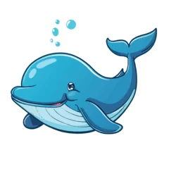 Crédence de cuisine en verre imprimé Baleine dolphin in the water
