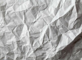 The texture of white paper is crumpled. Background for various purposes.