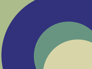 Achromatic Background of Neat Green, Navy and Yellow Circles