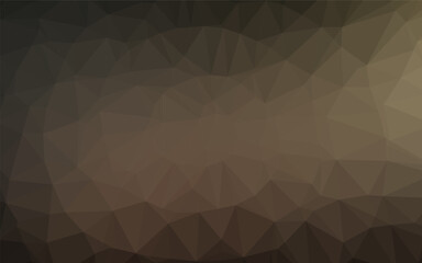 Obraz premium Dark Black vector abstract polygonal cover. Geometric illustration in Origami style with gradient. Template for a cell phone background.