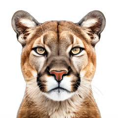 a mountain lion on a transparent background png isolated