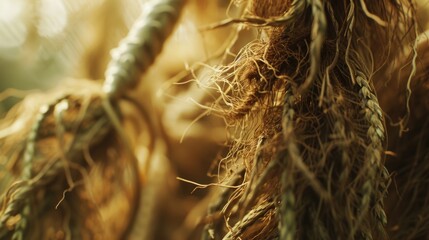 A close up view of a bunch of dried plants. Can be used to depict nature, autumn, or as a decorative element