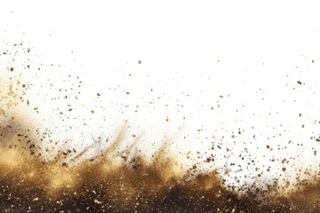 Obraz premium A person riding a dirt bike in the dirt. Ideal for sports and adventure-themed projects