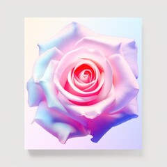 Rose pastel iridescent simple gradient background