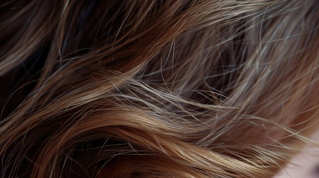 A close-up image of a person with long hair. This versatile picture can be used in various contexts