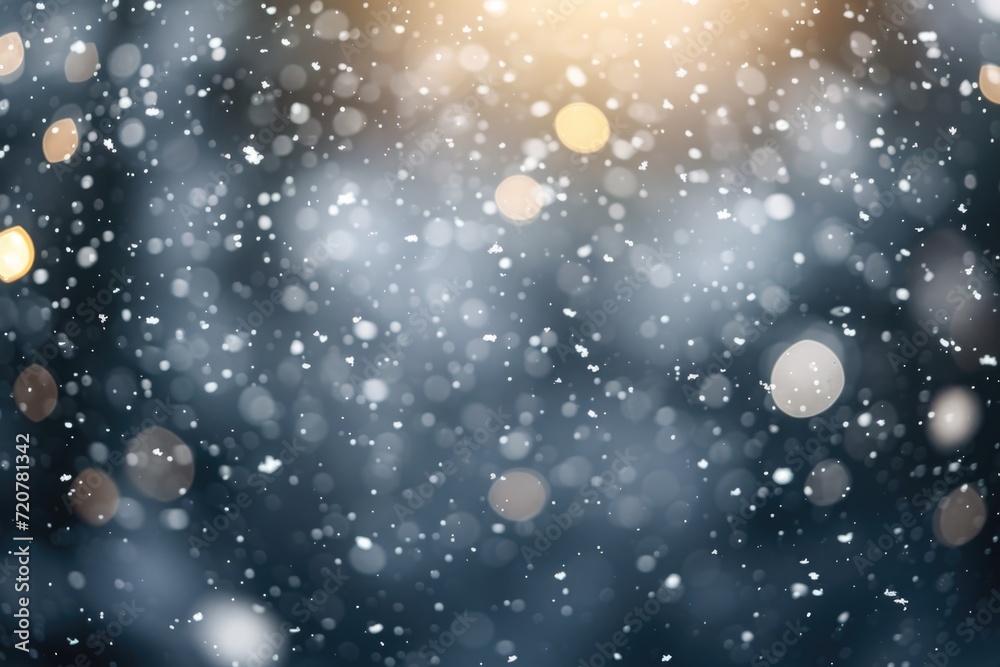 Poster a blurry image of a snow covered forest. suitable for winter-themed designs and nature-related proje