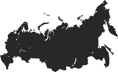 country map russian federation - obrazy, fototapety, plakaty