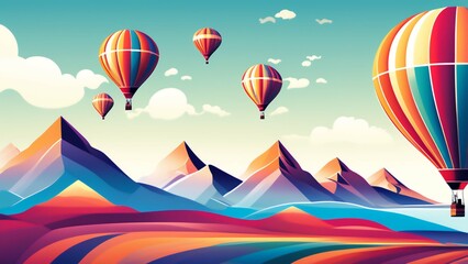 hot air balloon in sky