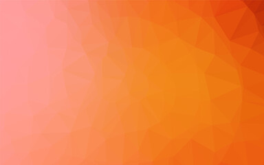 Light Orange vector abstract polygonal cover. An elegant bright illustration with gradient. Elegant pattern for a brand book.