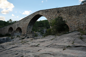 Fototapeta na wymiar Pont de Pedret, Pedret Bridge, Catalonia, Spain