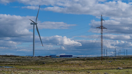 Wind power generation in Te Apiti Wind Farm