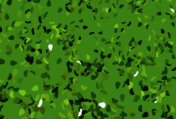 Light Red vector pattern with chaotic shapes.