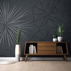 Slate striking artwork featuring a seamless pattern of stylized minimalist starbursts