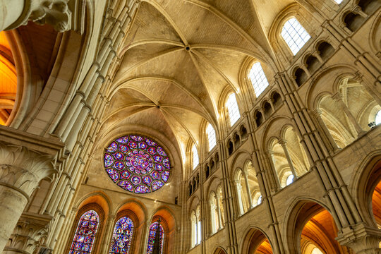 Laon cathedral, Notre-Dame, Aisne, Hauts-de-France, France