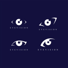 eye logo design template vector