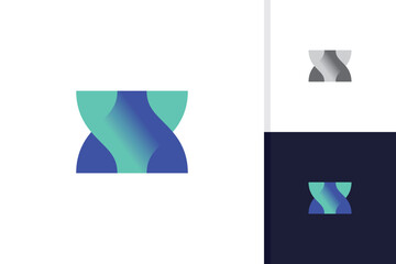 helix logo design vector template