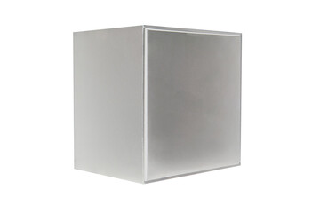 cube white box packaging isolated on white background