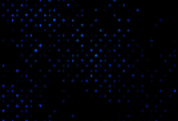 Obraz premium Dark BLUE vector layout with elements of cards.