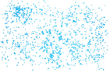 Blue decorative chocolate sprinkles, granules for cakes and pastries isolated on white background and texture