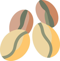 Obraz premium coffee beans, icon