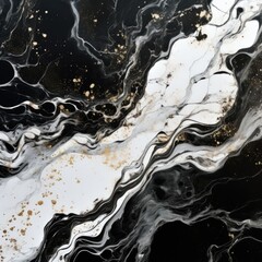 Abstract marbling texture black marble with white venture
