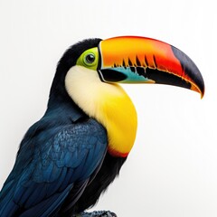 Obraz premium Adult toucan close up isolated on white background
