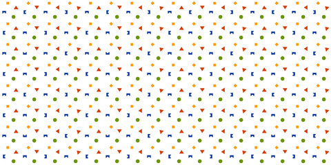 symbol set for children, geometric figures, kids pattern, ornament.