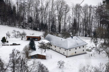 Bauernhof im winterlichen Mühlviertel