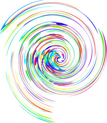 colorful spiral in racing speed