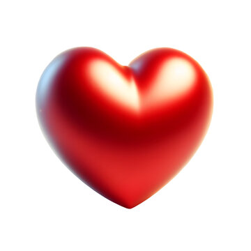 corazon rojo en 3d