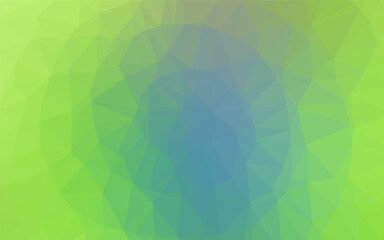 Obraz premium Light Blue, Green vector blurry triangle pattern. Triangular geometric sample with gradient. Brand new design for your business.