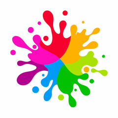 colorful splashes