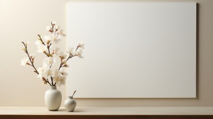 Creamy Magnolia Blossoms in Morning Sunlight AI Generated