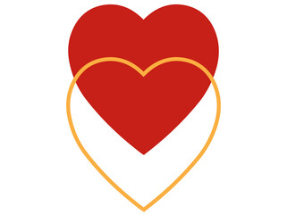 Heart Valentines Day Background Illustration
