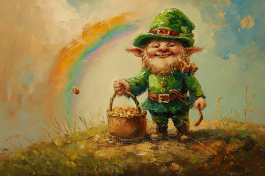Despite their small stature, leprechauns are known for their cleverness and wit, and are said to be particularly active on St. Patrick's Day.