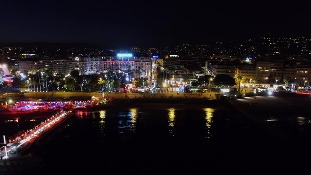 Beach of Majestic near Park Croisette and Majestic Barrier hotel on boulevard