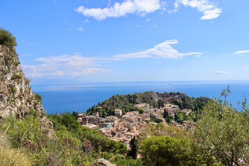 Fototapeta premium Taormina view over the city