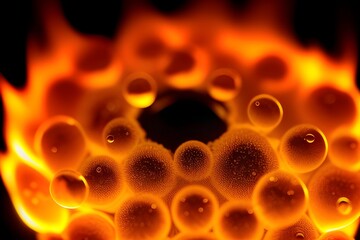 background with fire