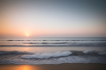 sunset over the sea