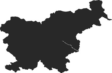 Fototapeta na wymiar country map slovenia