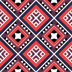 Obraz premium Geometric patterns with simple shapes. Tribal and ethnic fabrics. African, American, Mexican, Indian styles. Simple geometric pattern elements are best used in web design, business textile printing.