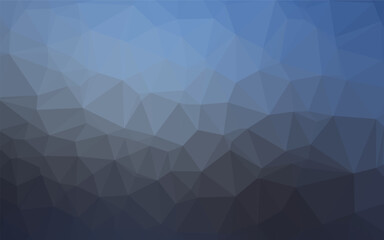 Dark BLUE vector abstract mosaic background. A completely new color illustration in a vague style. Triangular pattern for your business design.