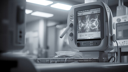 A modern X-ray machine in a hospital