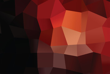 Fototapeta premium Dark Red vector abstract mosaic pattern.