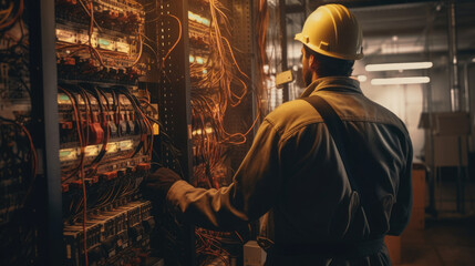 A professional electrician skilled in repairing electrical panels